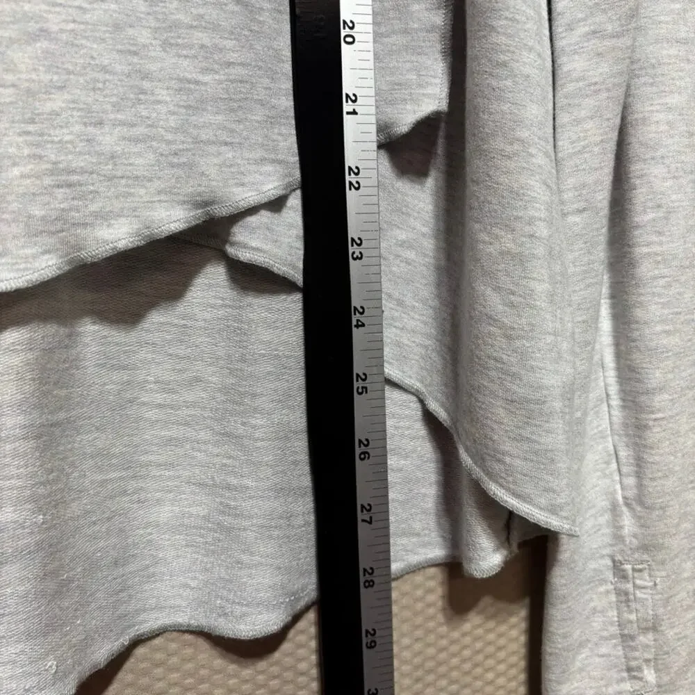 Cabi Heather Gray Cowl Neck Sport Topper Thumbhole Long Sleeve Top Large - Picture 10 of 11